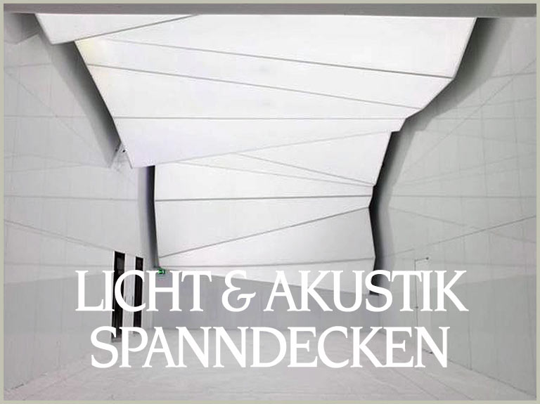 Lackspanndecken für Licht und Akustik günstig und preiswert